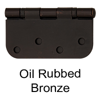 Oil Rubbed Bronze | Rounded Corner Hinge